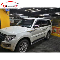 18-20款三菱帕杰罗V93V97车身拉花彩条100周年山猫版改装腰线车贴 JING PING 款式一[进口材质]