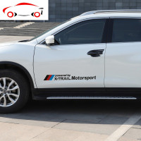 新奇骏车身贴装饰14-20款日产奇骏专用改装灯眉车贴纸汽车 奇骏专用灯眉贴(30*10cm)一个装-白字(适合深色车身)