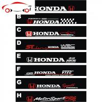 杰德凌派锋范本田xrv缤智思域 哥瑞飞度车贴纸挡风玻璃遮阳前档贴 JING PING H款(黑色底)