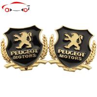 标致车标改装3008 301 5008 4008 508个性408车身创意308装饰车贴 JING PING 金色一对