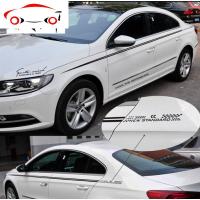 大众CC腰线捷达宝来朗行速腾迈腾朗逸改装汽车身腰线拉花全车贴纸 JING PING 黑色材质[CC]