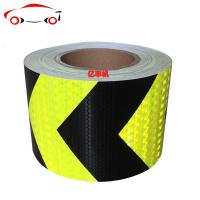 反光贴安全反光警示单向反光胶带汽车保险杠交通贴箭头反光导向贴 JING PING 10CM橘黄.红箭头30米