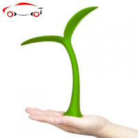 汽车车顶部装饰品小树苗改装3D立体天线外观耳朵个性防撞可爱车贴 JING PING 红色恶魔角一个