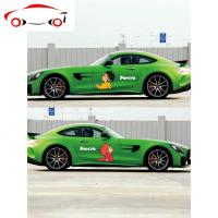 悬崖上的金鱼姬波妞与宗介车贴汽车动漫可爱车身创意个性抖音贴纸 JING PING 波妞主驾单张[黑字]送同款小号