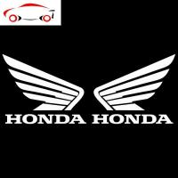 适用五羊本田125摩托车标个性贴幻影战神车贴纸拉花画翅膀贴反光 JING PING 亮黑色