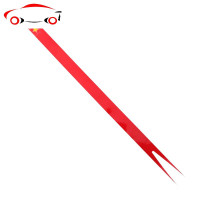 红旗H5H7机盖车标拉花贴纸车头盖专用外饰改装个性贴长条汽车装饰 JING PING 改装立标+拉花贴纸/送刮板