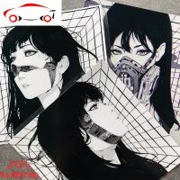 TLP反光车贴 赛博朋克未来感机械人改造美少女机箱行李箱防水贴纸 JING PING