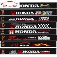 本田思域杰德凌派锋范CRV 思迪新飞度汽车贴纸前后档贴挡风玻璃贴 JING PING F款[黑底反光材质]