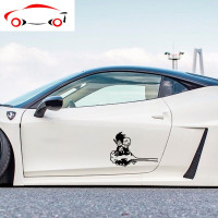 龙珠汽车贴纸电动车贴悟空小林坐筋斗云图案车身贴 JING PING 反光白30*22cm左向