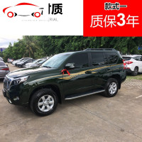 丰田16款普拉多彩条2700/4000车身贴10-15霸道军绿色贴纸拉花车贴 JING PING 原厂下裙滴胶