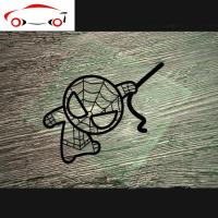 电动车摩托车蜘蛛侠卡通车贴个性搞笑车贴纸刮痕贴汽车反光贴定制 JING PING 30厘米颜色备注