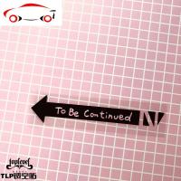 TLP镂空车贴 To Be Continued未完待续JOJO的奇妙冒险箭头梗贴纸 JING PI 红色(25*5cm)