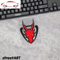 摩托车机车个性车头风挡趣味龙头装饰反光防水车贴贴花贴纸 JING PING 大号14X19CM