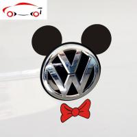 个性车贴搞笑创意大众车标贴新POLO后尾标贴 高尔夫改装车贴可爱 JING PING 奇奇