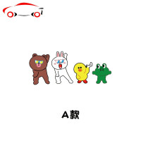 人物车贴个性动漫卡通创意搞笑动物贴纸车身汽车划痕贴玻璃装饰贴 JING PING CT317A-小熊等4个动物跳舞