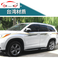 专用于15-20新款汉兰达车身彩条丰田汉兰达专用车贴拉花改装贴纸 JING PING 款式二台湾材质