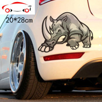 车贴防水车身划痕遮挡遮盖贴画个性改装贴纸创意装饰汽车保险杠贴 JING PING 老虎+红牛