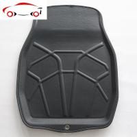 汽车3D立体大包围脚垫 通用地毯绒面丝圈车垫 单片垫防水防滑 JING PING 黑色(皮革)后片1片