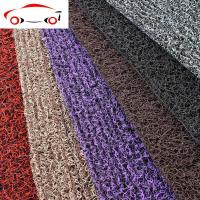 汽车丝圈脚垫通用可裁剪防滑垫主副驾驶单货车汽车脚垫通用易清洗 JING PING 100*120cm.一张[黑紫色]