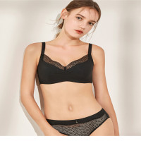 软钢圈薄夹棉大杯围