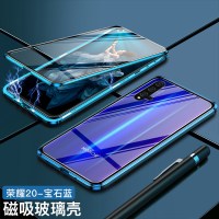 华为荣耀20手机壳荣耀30s磁吸透明v30双面玻璃20pro金属honor全包防摔v20女20i男二十网红20s新真智力