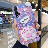 流沙猫爪适用于华为荣耀20手机壳20i男10i女honor20s网红20pro粉色v20青春版honorv透明10真智力