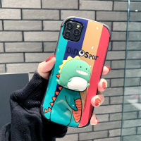 卡通可爱恐龙支架华为mate30手机壳P20 p30pro防摔Nova6/5 4 3 3i 2s软壳情侣Mate2真智力