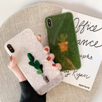 贝壳纹仙人掌华为nova5pro手机壳清新p30硅胶mate20软壳p20pro个性4/3i全包2s荣耀20女款1真智力