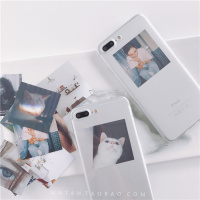 韩风ins小卡片A80/A90手机壳A51/A7/S10 5G版硅胶软套全包女真智力