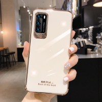 简约纯色电镀华为p40手机壳p40pro防摔个性p30情侣mate30网红mate20保护套p30pro男女款ma真智力