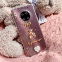 巴洛克小熊三星s20手机壳s10+金箔手机壳 s9plus滴胶软壳s8保护壳真智力