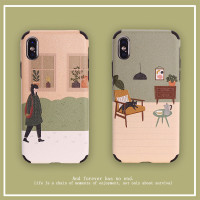 文艺女孩荣耀8X手机壳卡通荣耀9X/10/V20/V10保护套创意20Pro硅胶软壳Mate20日韩荣耀20i/1真智力