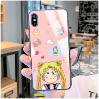 美少女OPPOK5手机壳RealmeQ水冰月黑猫K3K1玻璃镜面Realme5外壳仙女realmex青春Realm真智力