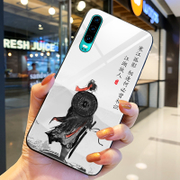 华为p30手机壳p30pro中国风p40玻璃p20古风por外壳寒江孤影保护套pr0江湖故人p3o全包防摔p4o男真智力