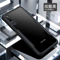 适用华为荣耀9x手机壳9xpro全包防摔保护套honor玻璃镜面超薄个性创意壳透明女潮牌男磨砂九真智力
