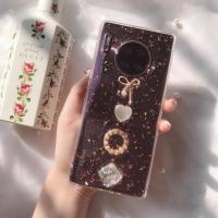 华为p40/mate30pro巴洛克少女金箔滴胶手机壳vivoX30 iphone11真智力