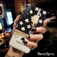 opporeno3手机壳女款reno3pro个红保护套renoACE创意潮牌硅胶皮质全包reno2Z防摔简约ren真智力