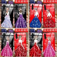 华为荣耀20手机壳20pro玻璃9X 9xpro夜光8X麦芒8背影女孩v20i女网红20i畅享9S新款V10全包防真智力