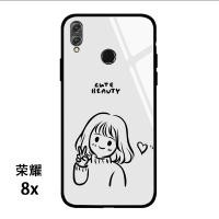 华为荣耀8X max手机壳情侣款插画男孩女孩荣耀8青春玻璃7X外壳note10硅胶magic2软壳play超薄保护真智力