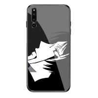 暗黑系动漫情侣款华为荣耀MAGIC2/PLAY/8X MAX/7X钢化玻璃手机壳真智力