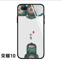 碧玉荷花荣耀10手机壳青春版玻璃V10中国风note10男女magic2个性真智力