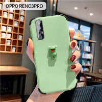立体青蛙oppo reno3手机壳女Pro硅胶个性简约创意卡通保护套新款真智力