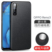 opporeno3pro手机壳reno3新款布纹opooreno3磁吸opppreno3男poopreno35g硅真智力