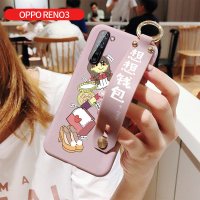 钱包少女opporeno3手机壳女reno3pro软硅胶全包防摔reno3个性腕带pro情侣网红支架oppo创意可真智力