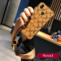 华为Nova3E手机皮壳nova3i闪金压印荣耀8x max保护壳丝巾8X硅胶套真智力