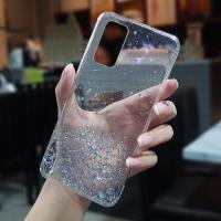 华为荣耀v30手机壳 女款防摔超薄透明v30pro 硅胶网红仙女创意honor系列5G版本全包闪粉软外壳手机套装真智力