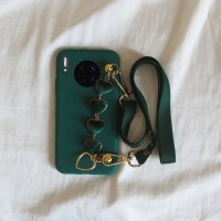 华为mate30手机壳斜挎可背带式p30pro手机套p20软硅胶nova6se挂绳脖5g版绿色少女款网红mate2真智力