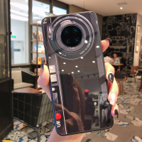 创意照相机华为mate30手机壳网红浴霸保护套5G版Mate30玻璃壳全包防摔华为mate30pro手机壳简约男女真智力