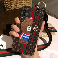 华为荣耀V30手机壳华为荣耀v30软硅胶全包保护套V30女款卡通可爱荣耀play3软壳保护壳带挂绳斜挎真智力