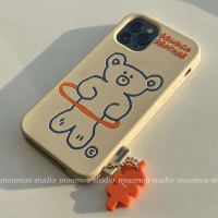 适用苹果11pro max硅胶小熊呼啦圈手机壳iphonex女8p软xs/xr防摔真智力